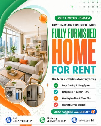 Luxury 4BHK Fully Furnished Apartment for Rent in Bashundhar